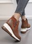 Faux Suede Panel Sports Booties