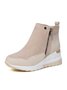 Faux Suede Panel Sports Booties