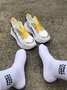Breathable Mesh Fabric Color Block Slip On Sports Sneakers