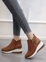 Faux Suede Panel Sports Booties