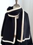 Casual Simple Contrast Color Woolen Scarf Autumn Winter Warm Accessories
