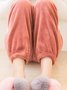 Home Warmth Thickened Coral Fleece Trousers