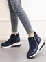 Faux Suede Panel Sports Booties