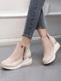 Faux Suede Panel Sports Booties