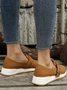 Casual Plain Color Buckle Strap Slip On Flat Sneakers