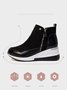 Faux Suede Panel Sports Booties