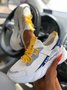 Breathable Mesh Fabric Color Block Slip On Sports Sneakers