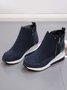 Faux Suede Panel Sports Booties