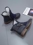 Anti-Suede Buckle Panel Vintage Insulated Booties