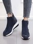 Faux Suede Panel Sports Booties