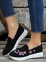 Floral Embroidered Flyknit Sneakers