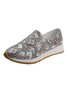 Women's Snakeskin Casual Slip On Sneakers