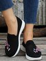 Floral Embroidered Flyknit Sneakers
