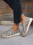 Women's Snakeskin Casual Slip On Sneakers