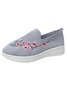 Floral Embroidered Flyknit Sneakers