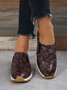 Women's Snakeskin Casual Slip On Sneakers