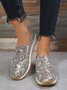 Women's Snakeskin Casual Slip On Sneakers
