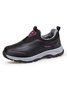 Women's Split Joint Warm Lined Slip On Sports Sneakers