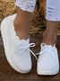 Lace Lace Up Flyknit Platform Sneakers
