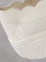 Lace Lace Up Flyknit Platform Sneakers