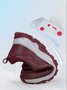 Women's Split Joint Warm Lined Slip On Sports Sneakers
