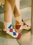Casual Striped Dog Pattern Cotton Socks Home Daily Commute Accessories