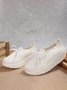 Lace Lace Up Flyknit Platform Sneakers