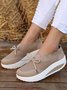Lace Lace Up Flyknit Platform Sneakers