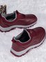Women's Split Joint Warm Lined Slip On Sports Sneakers