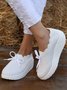 Lace Lace Up Flyknit Platform Sneakers