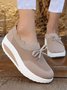 Lace Lace Up Flyknit Platform Sneakers