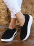 Lace Lace Up Flyknit Platform Sneakers