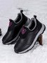 Women's Split Joint Warm Lined Slip On Sports Sneakers