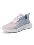 Women's Comfy Color Block Lace-Up Sports Sneakers