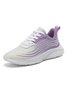 Women's Comfy Color Block Lace-Up Sports Sneakers