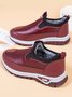 Comfortable Soft Leather Plush Warm Lightweight Sneakers