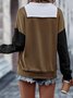 Color Block Casual Sweatshirt