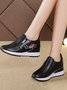 Women's Inner Height Increase Slip On Casual Sneakers