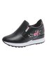 Women's Inner Height Increase Slip On Casual Sneakers