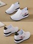 Women's Inner Height Increase Slip On Casual Sneakers