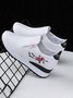 Women's Inner Height Increase Slip On Casual Sneakers