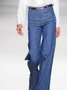 Denim Plain Casual Loose Jeans