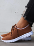 Lightweight Breathable Flyknit Lace-Up Sneakers