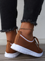Lightweight Breathable Flyknit Lace-Up Sneakers