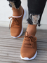 Lightweight Breathable Flyknit Lace-Up Sneakers