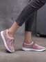 Lightweight Breathable Flyknit Lace-Up Sneakers