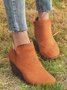 Vintage Leopard Wedge Booties
