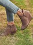 Vintage Leopard Wedge Booties