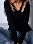 Casual Plain Regular Fit Long sleeve T-Shirt