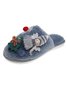 Cartoon Christmas Tree Fuzzy Ball Fuzzy Slippers